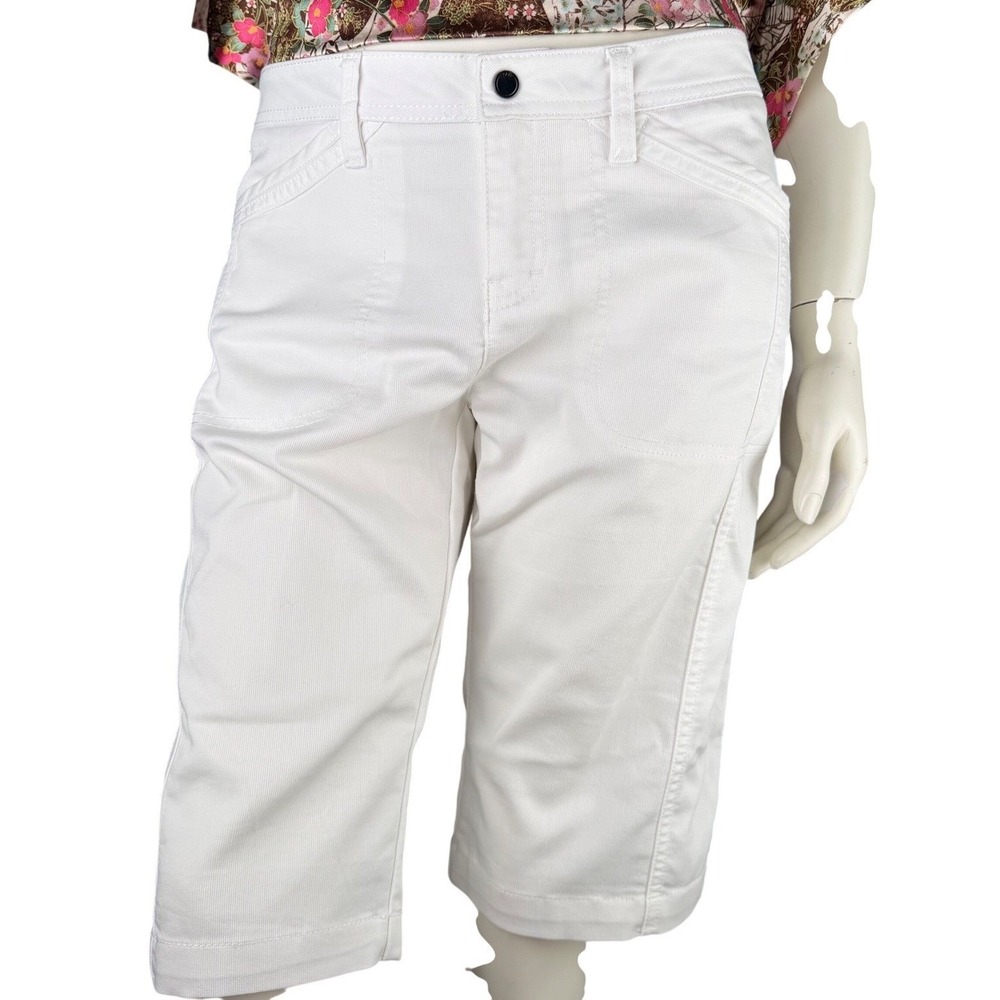 Lole Bermuda Shorts Womens Size 6 White Coastal Grandmother Nautical  Preppy
